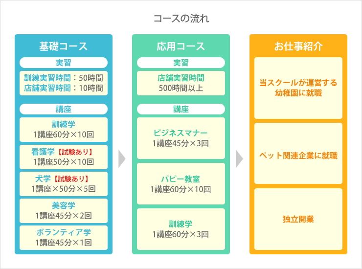 コースの流れ